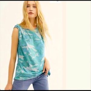 Free People Tourist Camo Tee